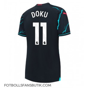 Manchester City Jeremy Doku #11 Replika Tredje Tröja Damer 2023-24 Kortärmad